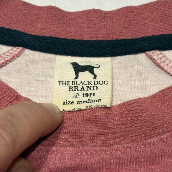 The Black Dog Sweatshirt Crewneck Sweater Salmon Pockets - Mens Med. - Picture 4 of 9
